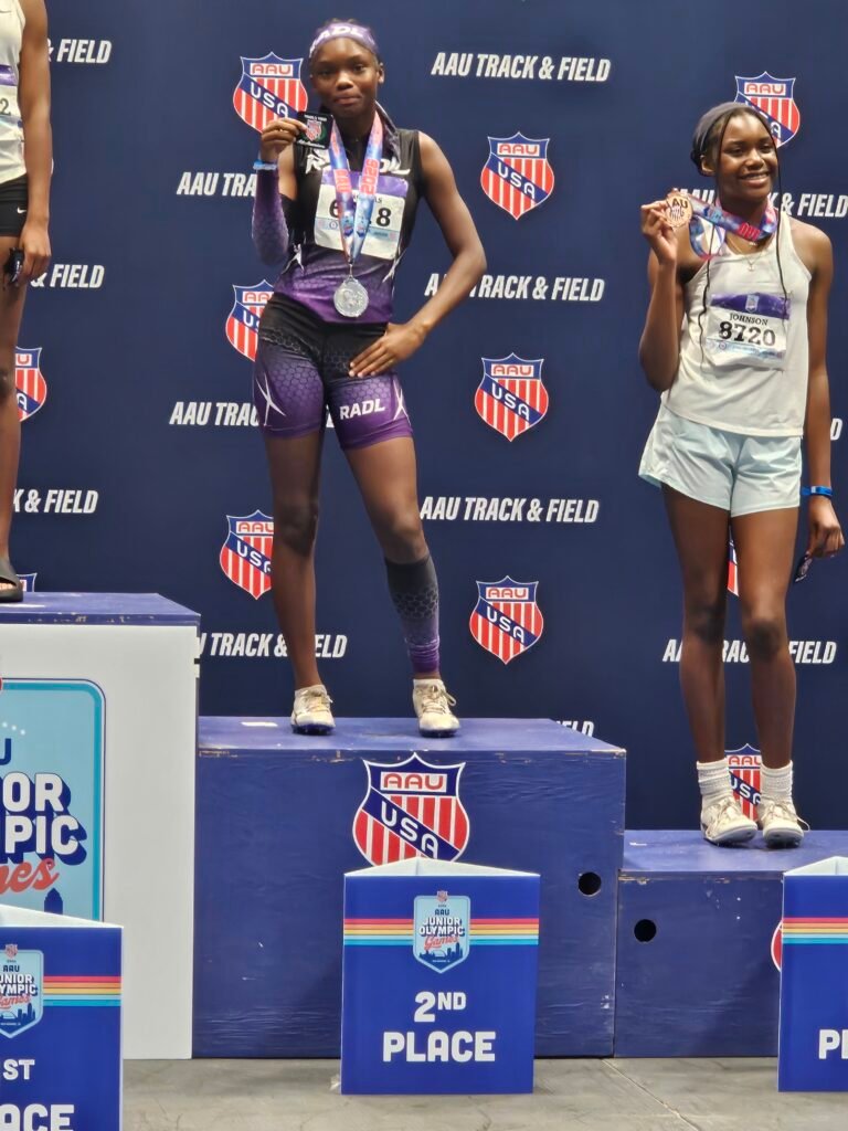 Jennifer “Lay Lay” Thomas at the Junior Olympic Games