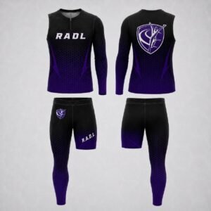 RADL Black/Purple One-Arm One-Leg Uniform