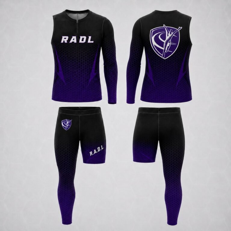 RADL Black/Purple One-Arm One-Leg Uniform