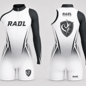 RADL Girls Indoor Uniform – White/Black – Black Collar
